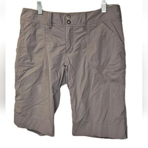 Arc'teryx Solimar Hiking Shorts Woman Size 6 Gray Purple Patch Pockets Gorpcore